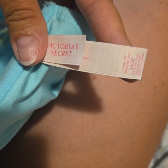 Victoria's Secret Light Blue Bra with Braided Straps - Picture 2 of 3